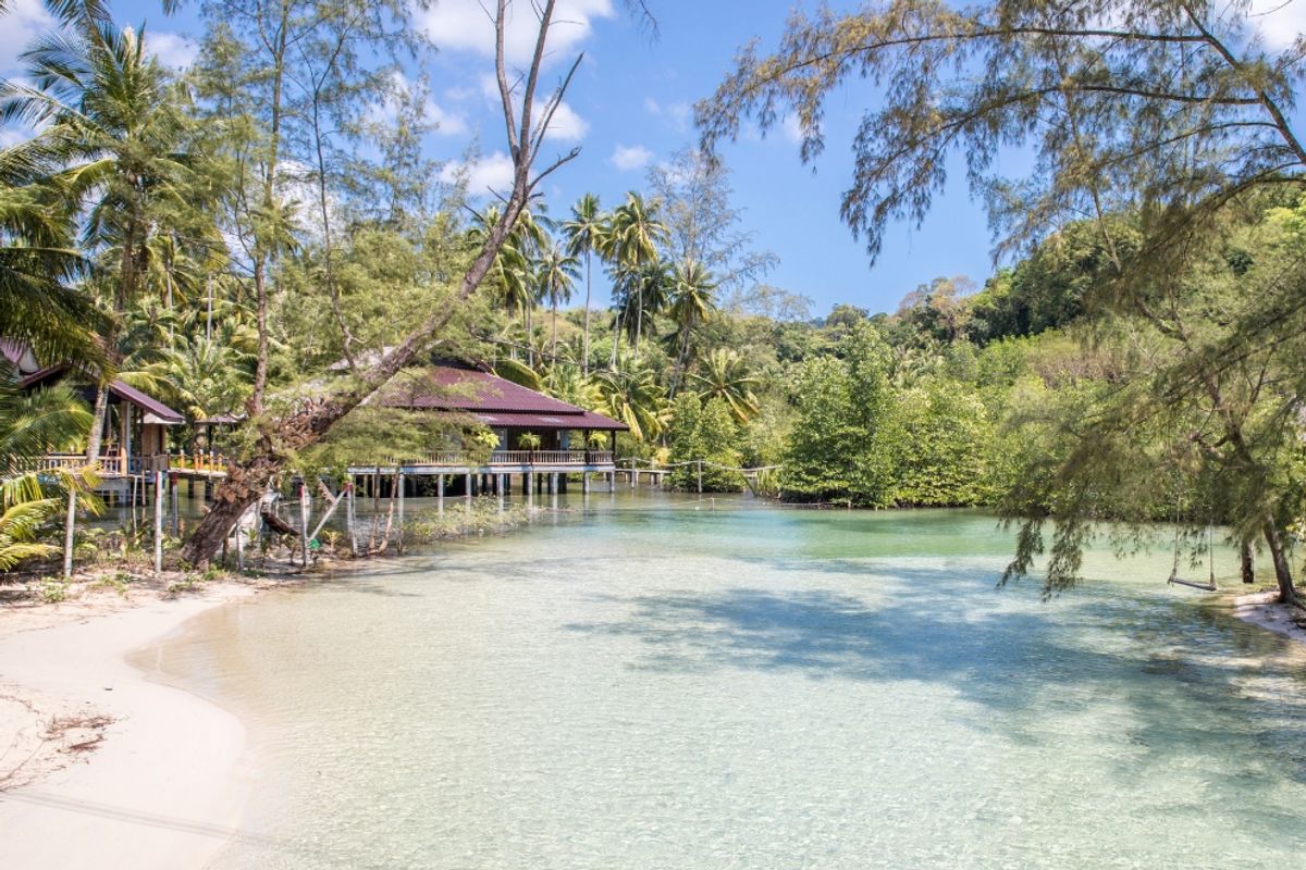 Sheltered cove on Koh Kood Thailand
