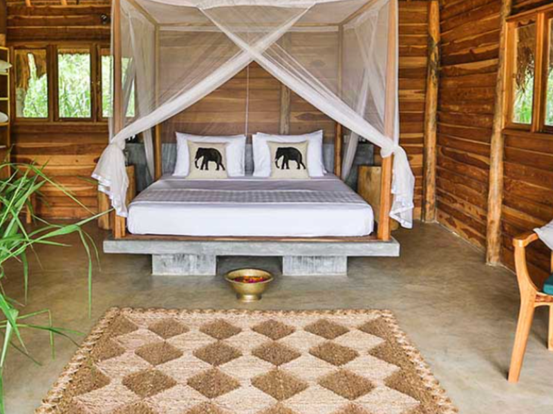 Bedroom at Gal Oya Lodge