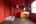 Red bathroom at Chonor House