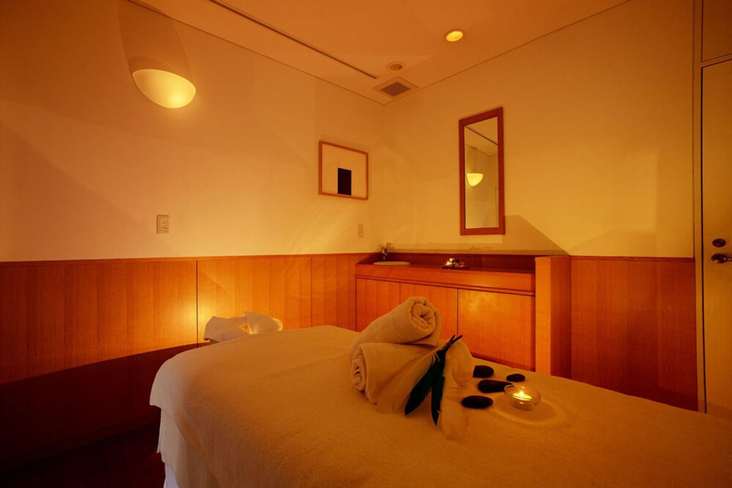 Spa treatment room at Benesse House