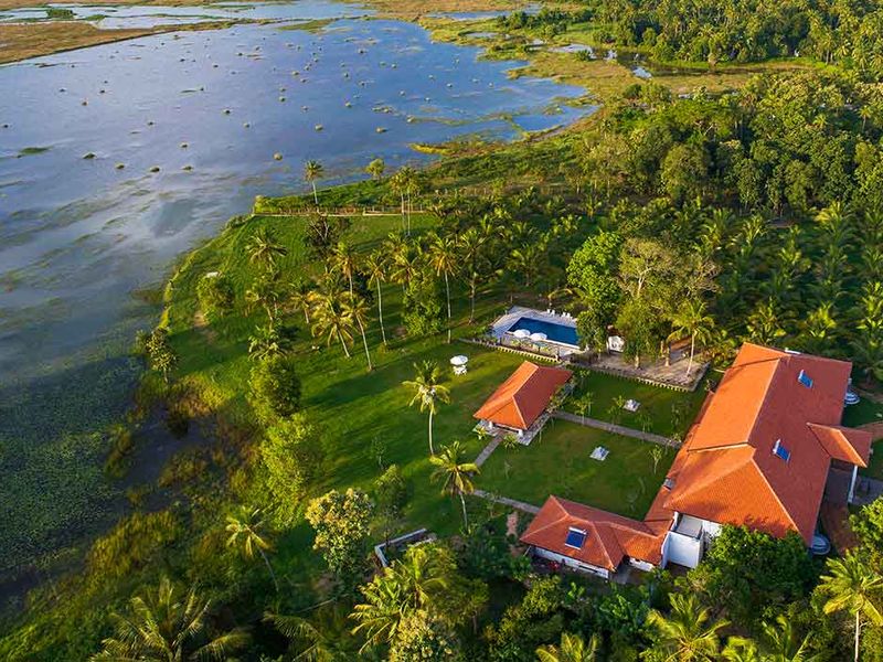 tranquil setting of notarys house, Sri Lanka