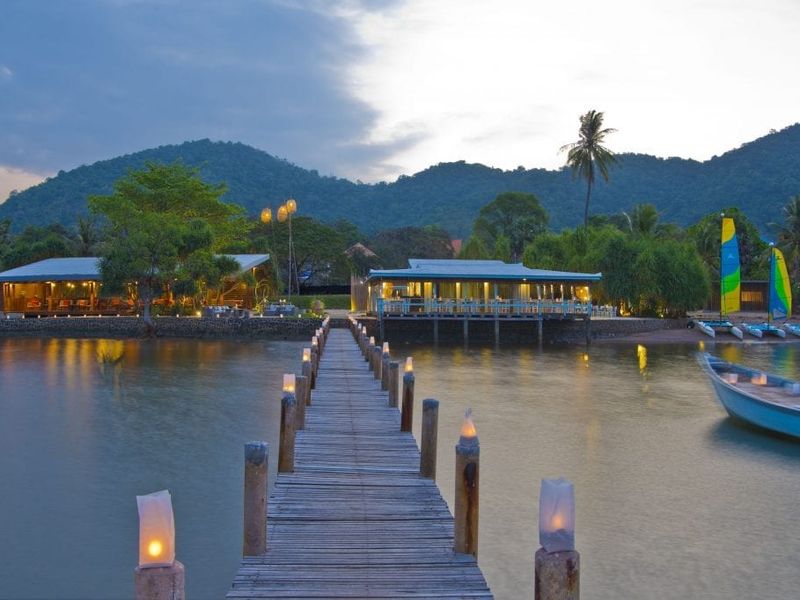 Jetty leading to the resort at Knai Bang Chatt