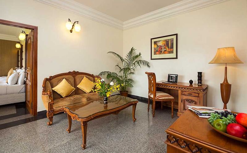 Sea view villa living room