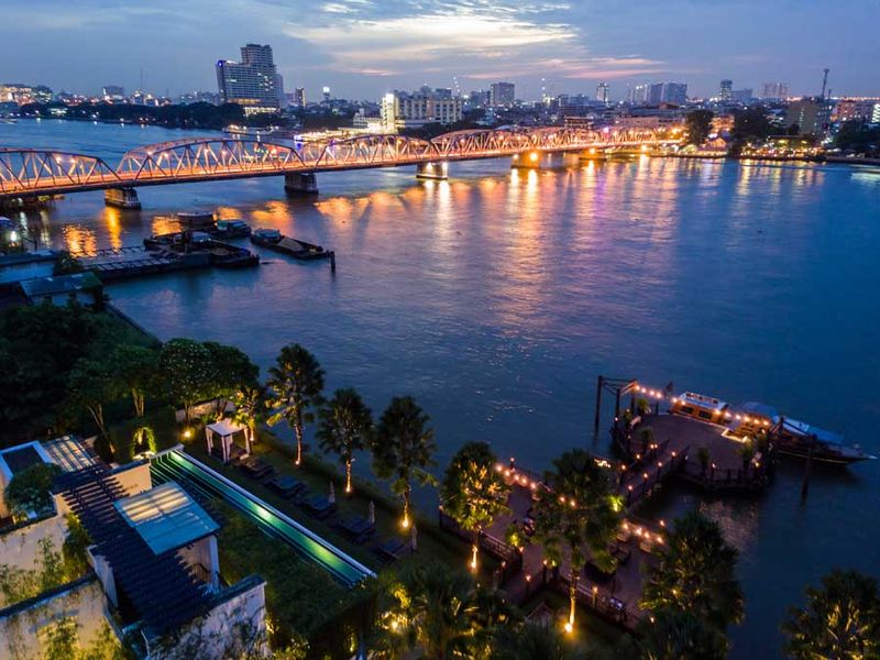 View from The Siam over the river