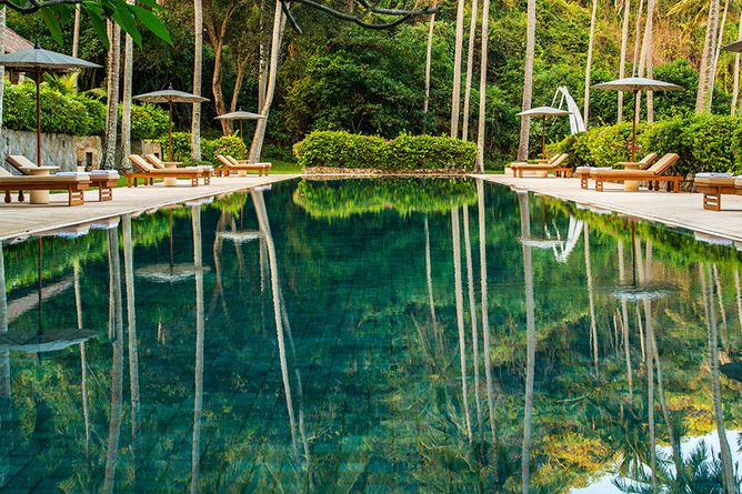 Outdoor pool and terrace