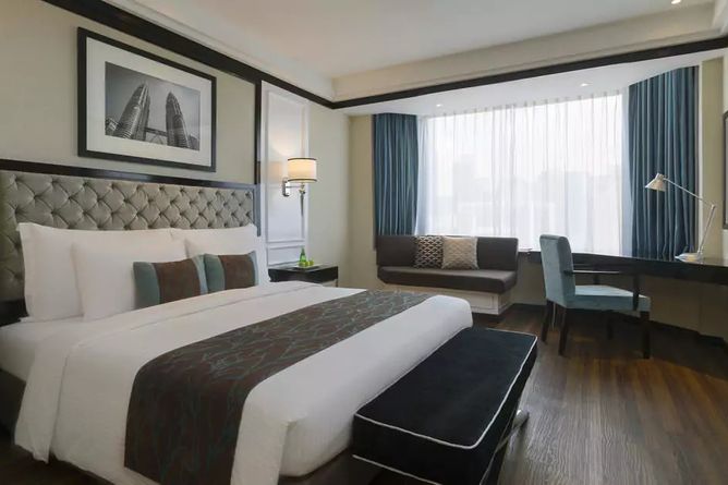 The Level double bedroom