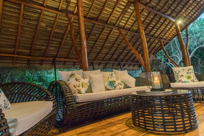 Outdoor seating area