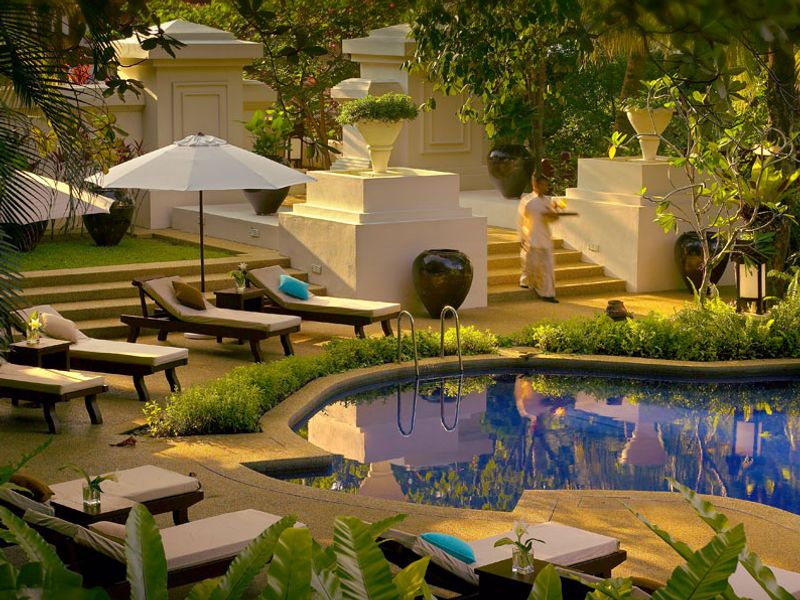 Terrace with pool at Tanjong Jara Resort