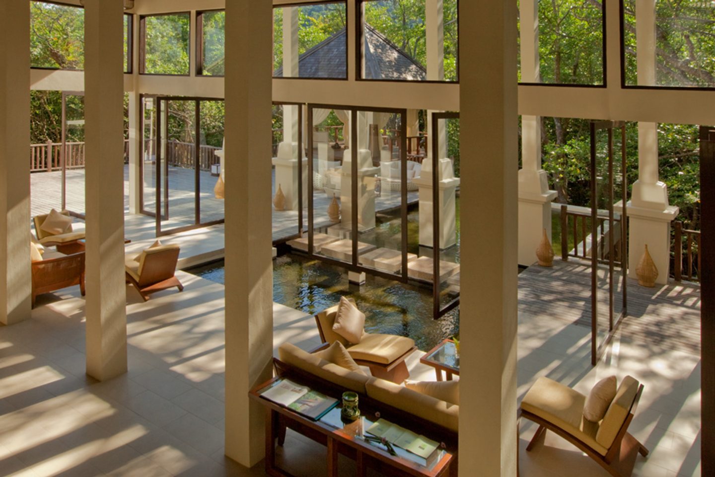 Spa lounge at Gaya Island Resort