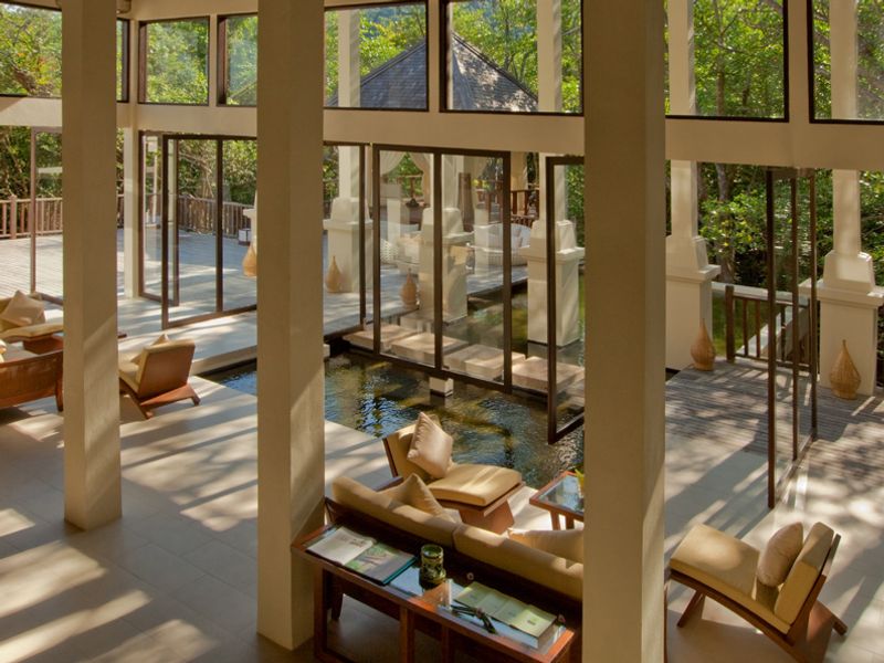 Spa lounge at Gaya Island Resort