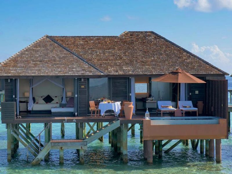 Water villa at Lily Beach