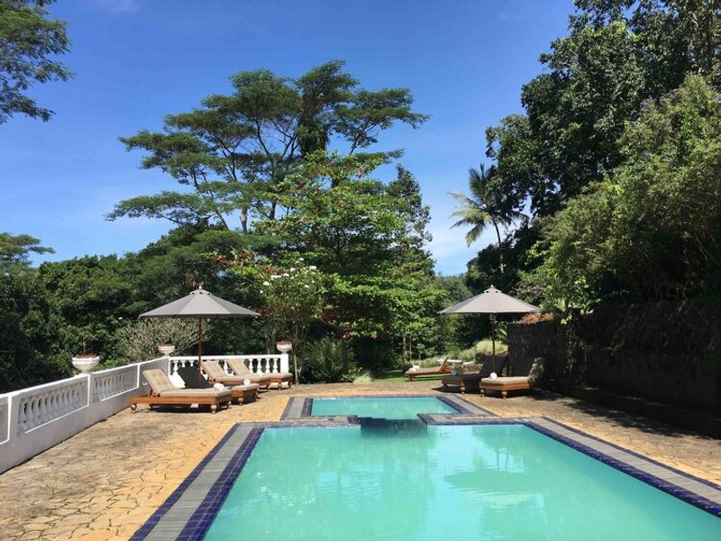 Swimming pool at the Ashburnham Estate