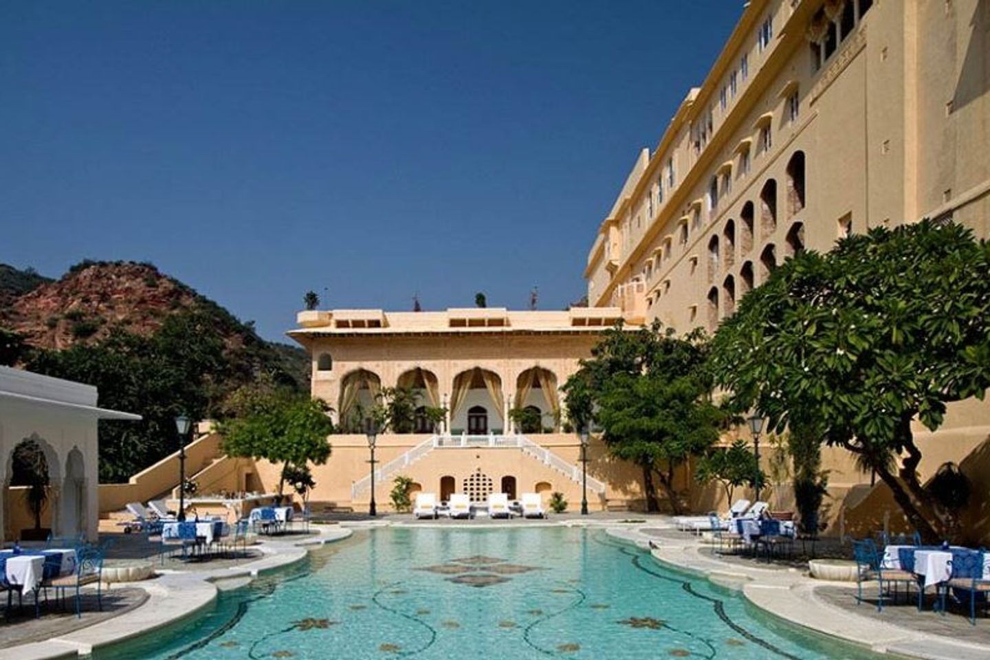 Swimming pool at Samode Palace