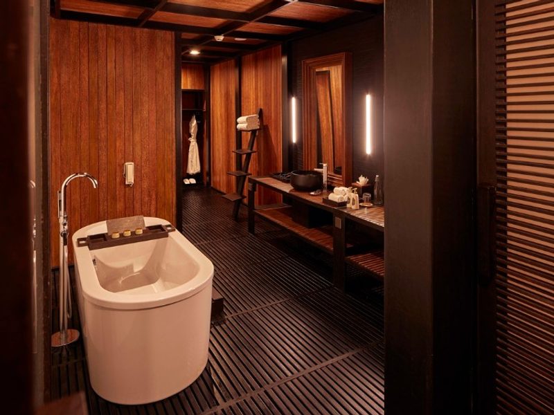 Bathroom at Taj Exotica Andamans