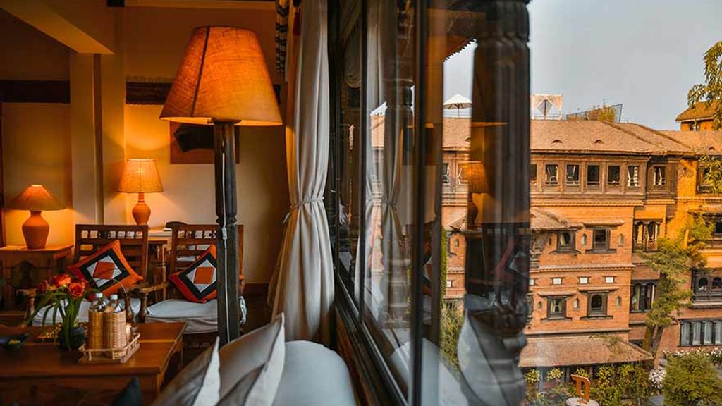 City views at Dwarika's hotel