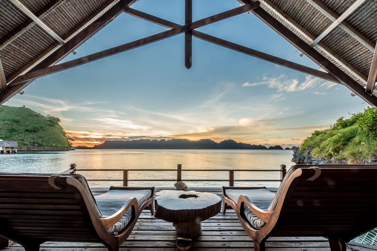 Terrace at Misool Resort Raja Ampat