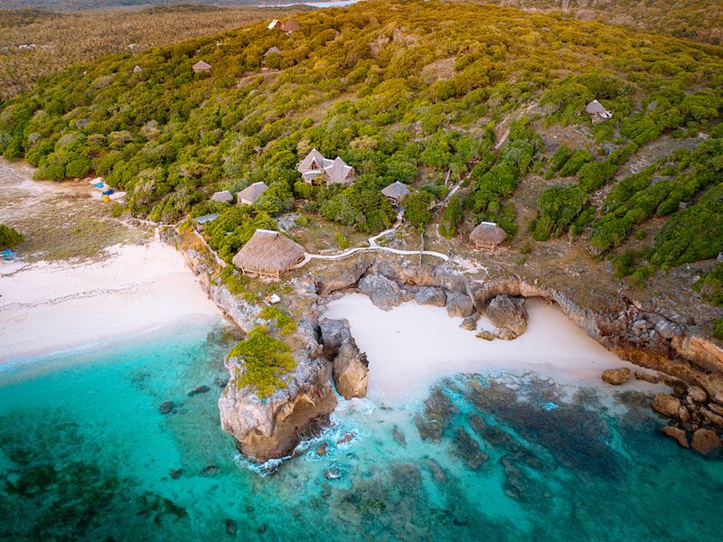 Aerial view of Bo’a Vida Rote Nusa Tenggara Indonesia