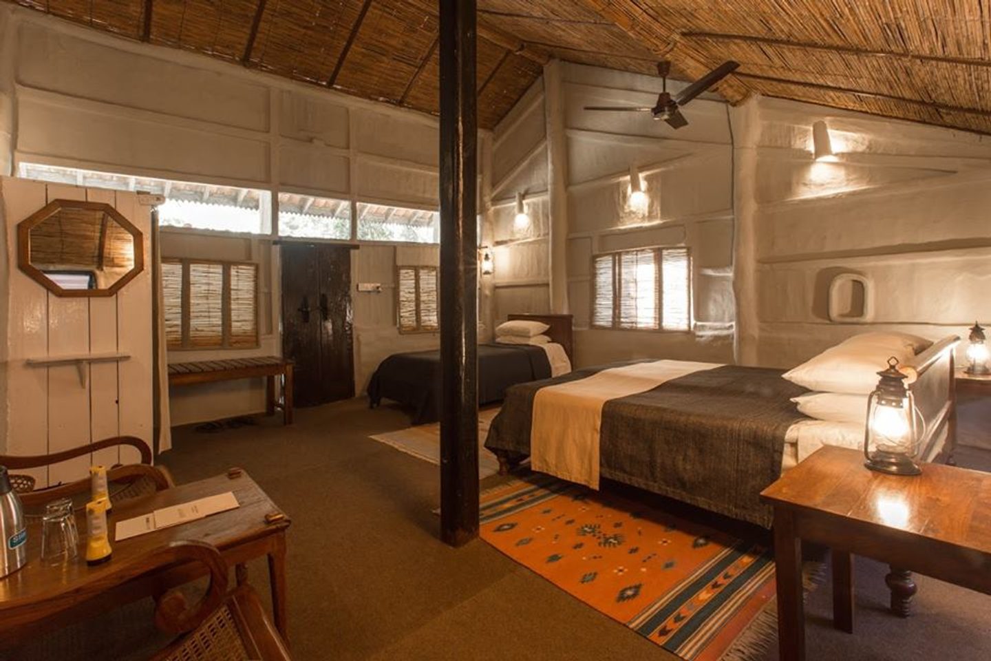 Spacious room at Tiger Tops Tharu Lodge