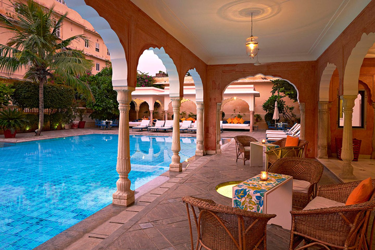 Swimming pool at Samode Haveli