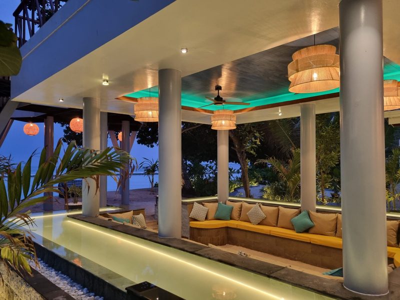 Terrace at Island Luxury Retreat Maalhos