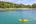 Kayak on blue sea on Phu Quoc