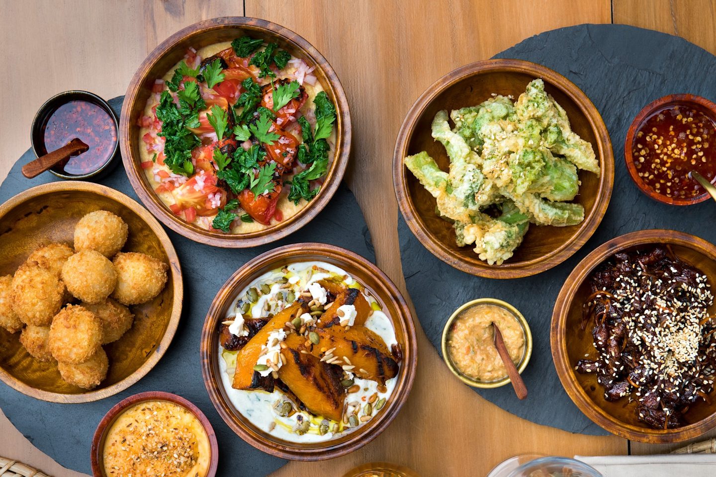 A selection of dishes at and Beyond Punakha River Lodge