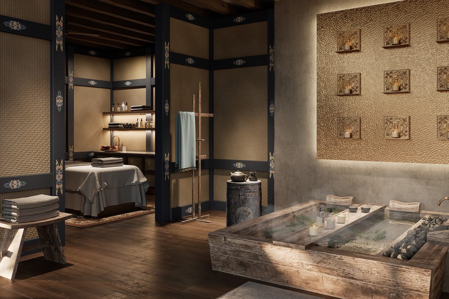 Spa and hot stone baths at and Beyond Punakha River Lodge