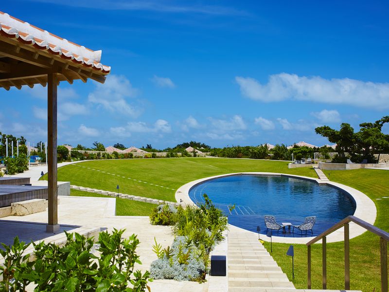 Swimming pool at Hoshinoya Taketomi Island