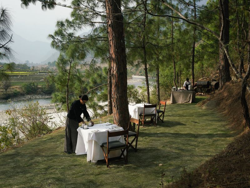 Riverside BBQ at Amankora Punakha
