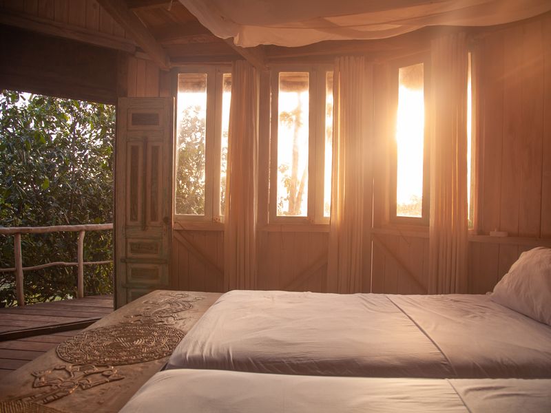 Villa at sunset at Bo’a Vida Rote Nusa Tenggara Indonesia