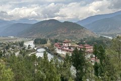 a building next to a river