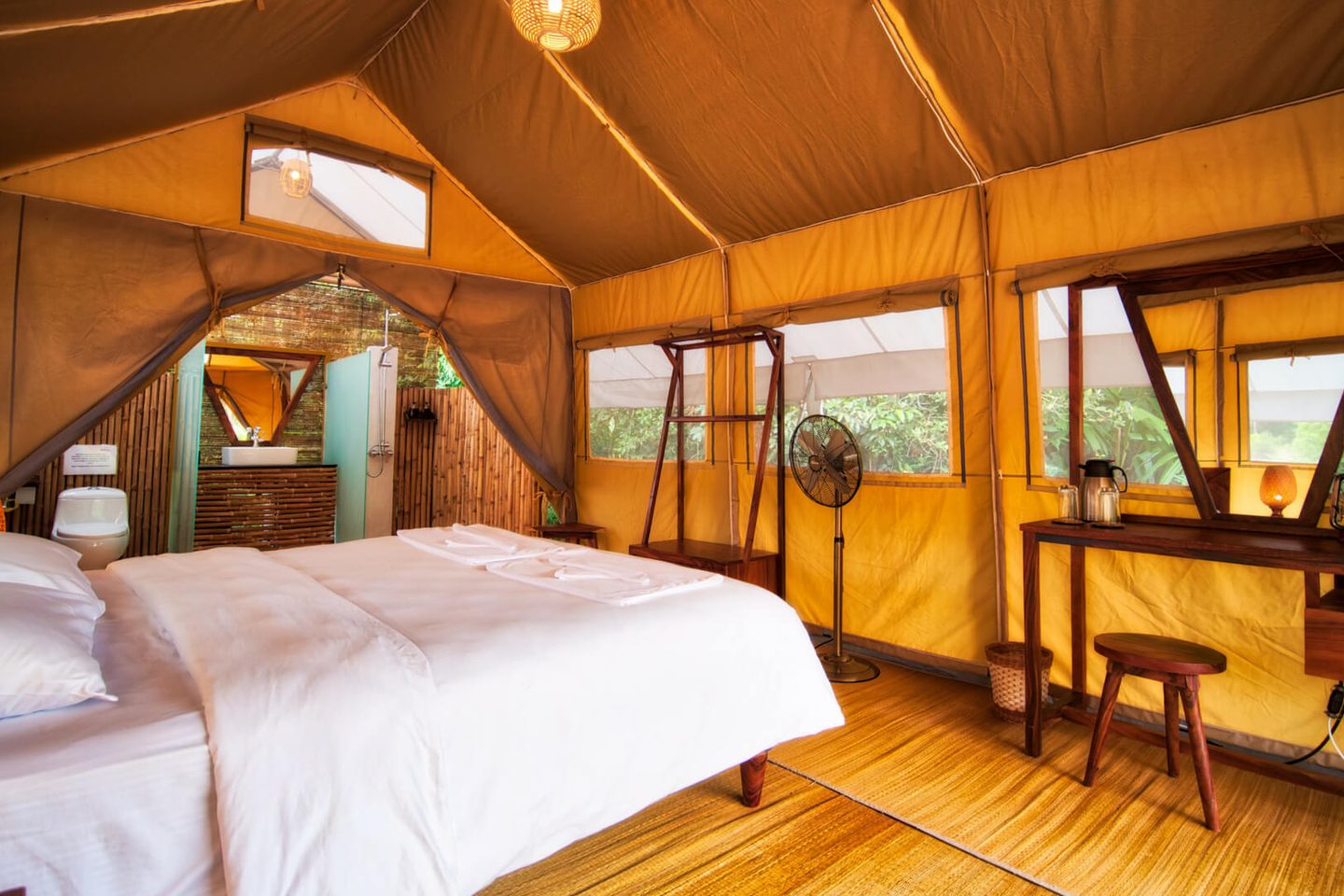 Cardamom Tented Camp interior Cardamom Mountains