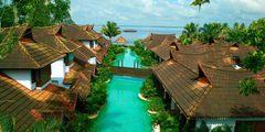 a pool in a resort