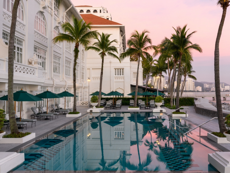 Swimming pool at Eastern & Oriental Hotel