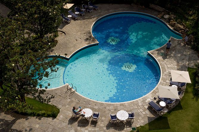 Outdoor pool and sun terrace