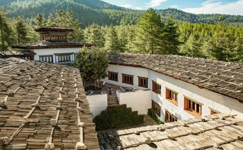 Courtyard & surrounding hill sides