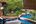 a pool with a pool in the middle of it
