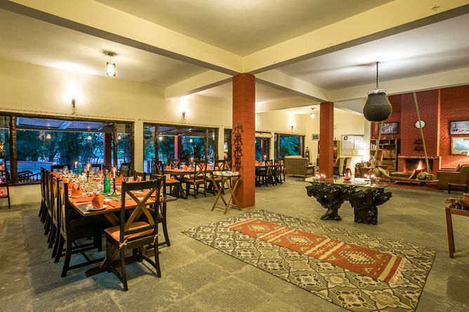 Spacious dining room