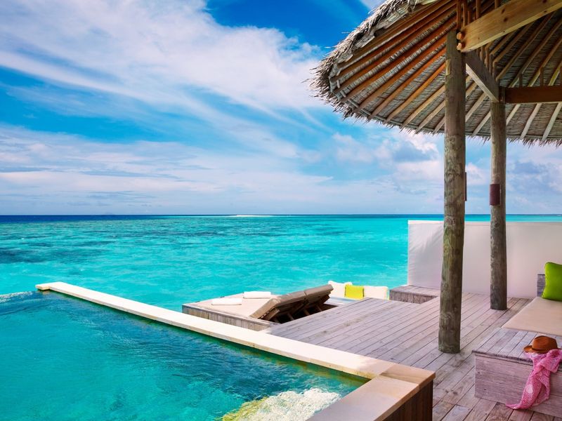 Plunge pool at Six Senses Laamu