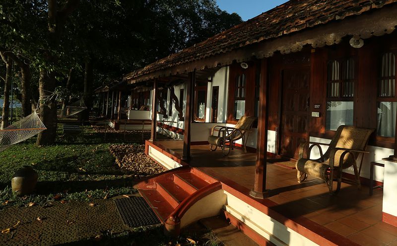 Private verandahs overlooking the lake