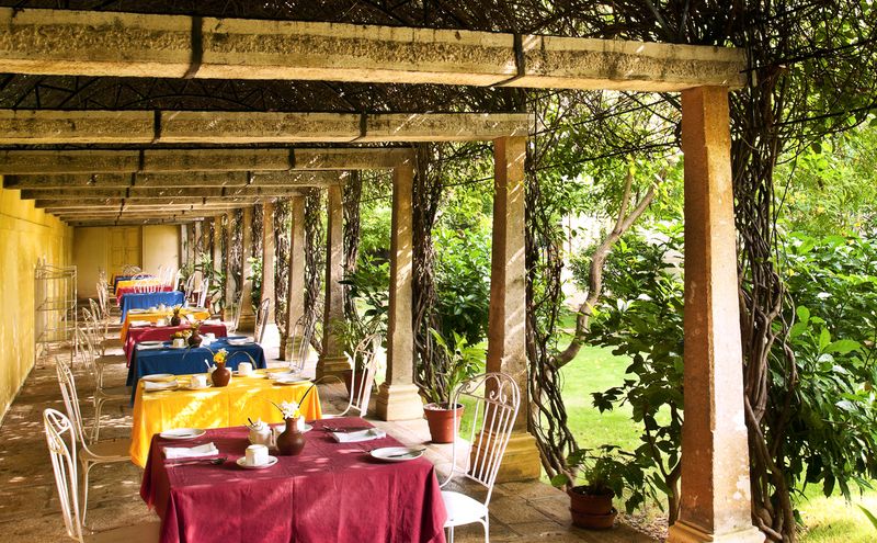 Dine in the garden...