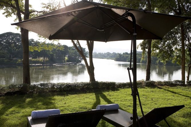 Sunloungers by the River Kwai