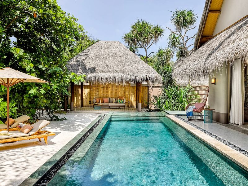 Villa with pool at Joali Maldives