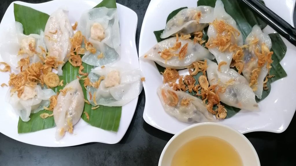 vegetable wontons