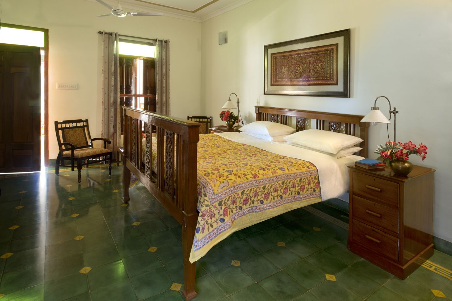 Rooms traditionally furnished