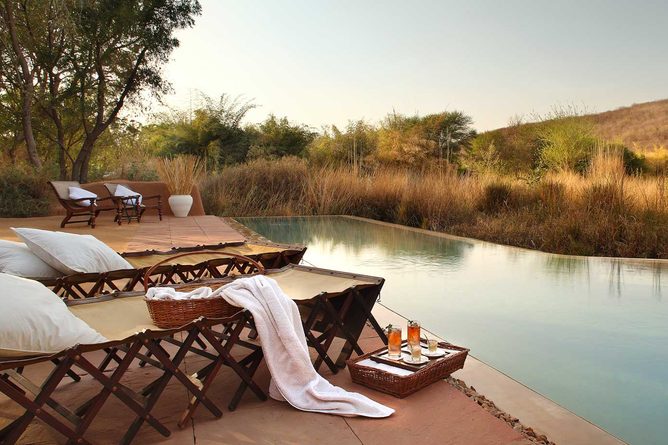 Infinity pool and terrace