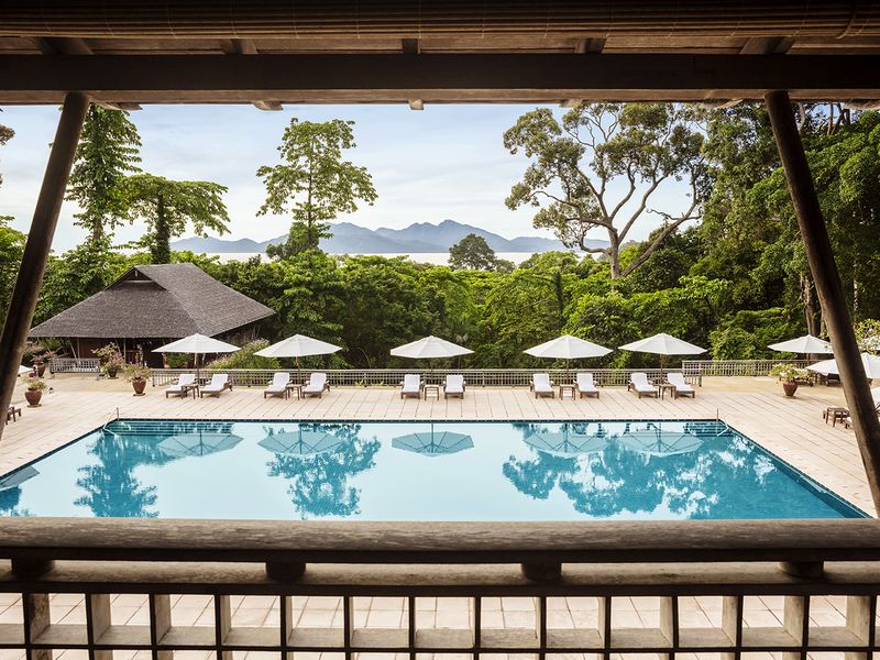 Swimming pool at The Datai