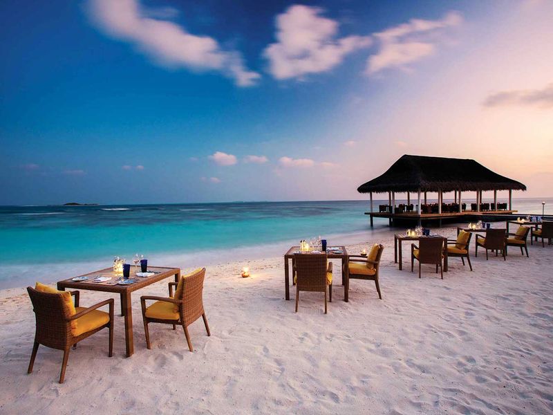 Beach dining at Oblu by Atmosphere
