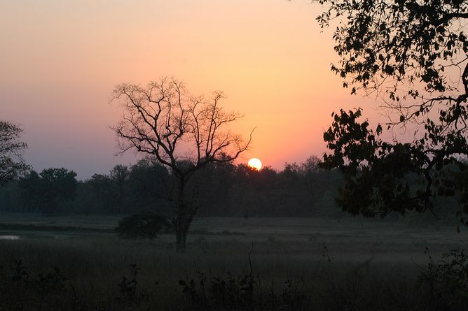 National park sunset