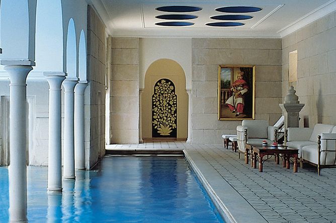 Covered pool area
